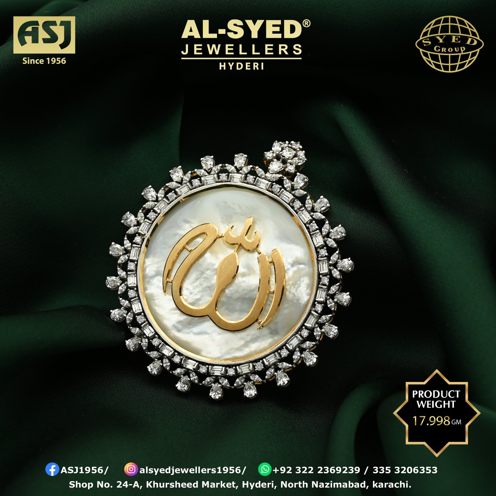 Latest Gold Pendants Set For wedding in karachi Pakistan. Buy online latest gold jewelry from @Al Syed Jewellers shop in pakistan